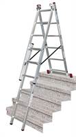 Vielzweckleiter Alu KRAUSE® CORDA® 3x6 Sprossen 1,70-3,65m, Treppenf., Gew. 9,0kg, Z033369