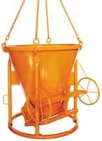 Siloz de beton 1011.8H, 500l conic, cu roată de mână, Z1050H