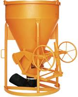 Siloz pentru beton 1016.12H, 1000l cilindric-conic, cu roată de mână, Z10860
