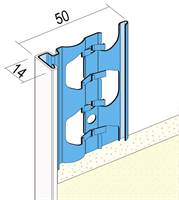 Profil pentru închiderea tencuielii 1223, 14mm, 3,0 ml/bară, 25 bare/legătură, 49 legături/palet, Z41223300