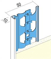 Profil pentru închiderea tencuielii 1224, 10mm, 3,0 ml/bară, 25 bare/legătură, 50 legături/palet, Z41224300