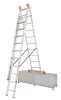 Vielzweckleiter Alu KRAUSE® MONTO® 3x10 Sprossen 3,80-6,90m, Treppenf., Gew. 18,0kg, Z129765
