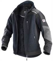 Strickjacke KÜBLER WEATHER dunkelgrau/schwarz 440 g/m² Gr. S, Z17419899S