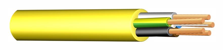 Cablu special pentru construcţii, din PVC, 3 x 2,5mm, N07V3V3-F, Z301325