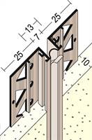 Profil din PVC pentru rosturi de dilataţie 3754, 2,75 ml/bară, 25 bare/cutie, 36 cutii/palet, Z43754275