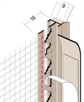 Profil PVC legatura usi/ferestre, cu membrana de etansare si plasa de armare, 2.6ml/bara, 30bare/cutie, Z437909260