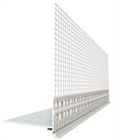 Profil-soclu din PVC, cu ţesătură WDVS de tip PRAKTIKA, 50 x 1mm, 2,5 ml/bară, UA25 = 62,5ml, 40 cutii/palet, Z4039050