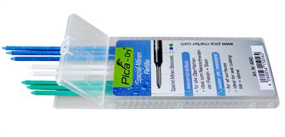 Minen-Set wasserstrahlfest 8-tlg (grün,weiß,blau) für PICA-DRY Lochmarker, Z40946