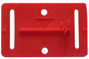 Plachetă de marcaj al cotelor RS21R roşie, autoadezivă, cu pensulă, UA 200 buc./pachet, Z700021RS