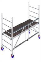 Schela mobila pliabila din Aluminiu, KRAUSE® MONTO® PROTEC® XS, Dimensiuni 2,00x0,60m, AH= 2,90m, Z942104
