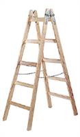 Scară de lemn 8 trepte, 2,56x0,66x0,13m, ÖNORM EN 131, Z8