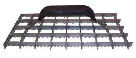 Rabot cu gratii, dinţat, 280 x 140mm, UA5, Z0772502