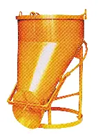 Siloz pentru beton 1021.8, 500l rotund, cu manetă, Z1021500