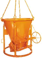 Siloz de beton 1011.10H, 750 conic, cu roată de mână, Z1060000H