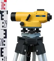 Set de nivelment SPECTRA AL 24M automat., compl. cu tenimetru 5m, stativ nivelă 82-147 cm, Z110124