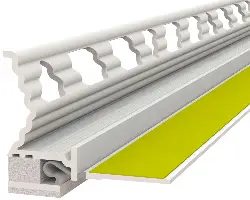 Putz/Schutzleiste K1C Membran 12mm, m. gel. ES, 2,4lfm/Sta 30Sta/Kart 40Kart/Pal, Z1224K1CLO