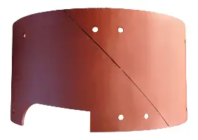 Tablă de uzură, cu scurgere, decupată median, 6mm, HARDOX, 265L, design nou, Z1401011006