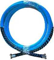 Pressluft-Leichtschlauch blau 3/4" 20bar - 25lfm/Rolle beidseitig m. Kuppl. u. Knickschutz, Z1534020015BD