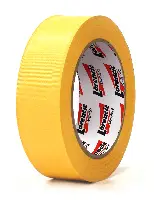 Bandă adezivă profesională din PVC, cu striaţii, galbenă, 30mm x 33m, UA60 ! Nu răspundem pentru resturi !, Z16044LO