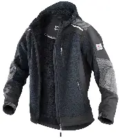 Strickjacke KÜBLER WEATHER dunkelgrau/schwarz 440 g/m² Gr. S, Z17419899S