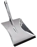 Kehrschaufel aus Edelstahl mit Kunststoff-Lippe VPE10, Z20390