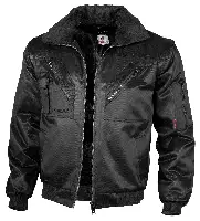 Jachetă pilot QUALITEX, neagră, 265 g/m², mărime XXL, Z23618XXL