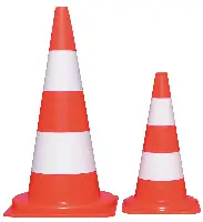 Con rutier din PVC, 50 cm, reflectorizant, cu 2 dungi, UA 10, Z251901