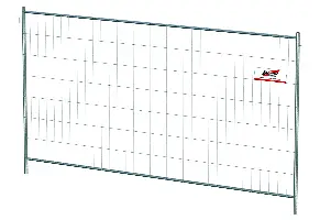 Element de gard mobil, zincat, F2, 2000 x 3472mm (M400), cui şi respectiv ureche de îmbinare, Z2711020353