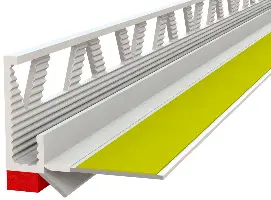 Putz/Schutzleiste 6mm,innen ROT,DL,flex. Abriss,ES, 2,5lfm/Sta 40Sta/Kart 42Kart/Pal, Z3761250LO