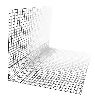 Vinclu din PVC cu ţesătură WVS, 10 x 15cm, 2,50 ml/bară, UA100, Z4041X