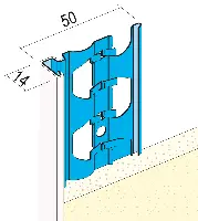 Profil pentru închiderea tencuielii 1223, 14mm, 3,0 ml/bară, 25 bare/legătură, 49 legături/palet, Z41223300