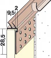 Profil de închidere 3784 din PVC, 3,0 ml/bară, 30 bare/cutie 63cutii/palet, Z43784300