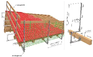 Ortganggeländer verzinkt, Höhe 115cm, Z4811895V