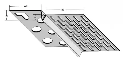 Profil pentru aerisire posterioară 9224 13mm, 2,50 ml/bară, 20 bare/legătură 70leg/palet, Z49224250
