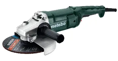Winkelschleifer METABO WE 2200-230, 2200W d=230mm m. Schutzhaube, Handgriff, Z606437000