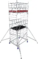 Alu-Rollgerüst KRAUSE® MONTO® PROTEC® XXL Breitaufbau 2,00x1,20m, AH= 6,30m, Z945136