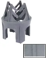 Distanţier-turn cu 4 picioare, 20mm, 6-20, cu picior plat, 500 bucăţi/sac, 4 saci/pachet, 6 pachete/palet, ZATVF20