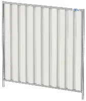 Mobilzaunelement CITYFENCE 2160x2000mm (M800) mit Sichtschutz, ZC1700000