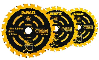 Set de pânze EXTREME DEWALT®, 3 bucăţi DT10304, 190x30mm, Z24, pentru ferăstrăul circular DWE575K, ZDT10399-QZ