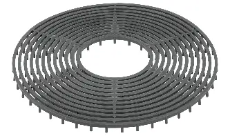 Distanţier de suprafaţă, 25mm, 300 bucăţi/sac, 16 saci/palet, ZFA25