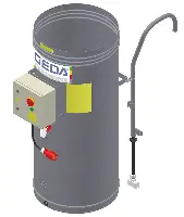 Oală pentru cablu, cu cablu atârnat, pentru înălţime de transport de 50m, GEDA 500Z, ZG1084