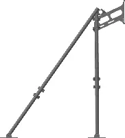 Masthalterungssatz GEDA mit Befestigungsrohren, ZG3370