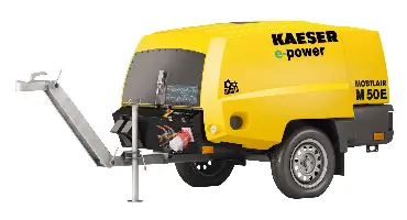 Kompressor KAESER SET M50EPE 5,0m³, 7,0bar, ungebremst, inkl. Werkzeugöler, ZM50EPE-SET