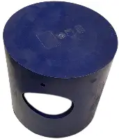 Gummitopf 250x250 blau für Auslaufbock ZZB22100, ZZB22002