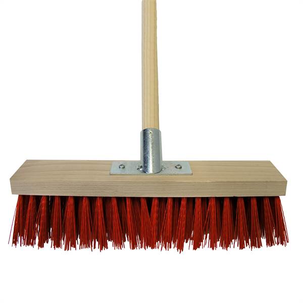 Straßenbesen 40cm Elaston gewellte Ausführung mit Halter u. Stiel 28/1600mm, Z070468