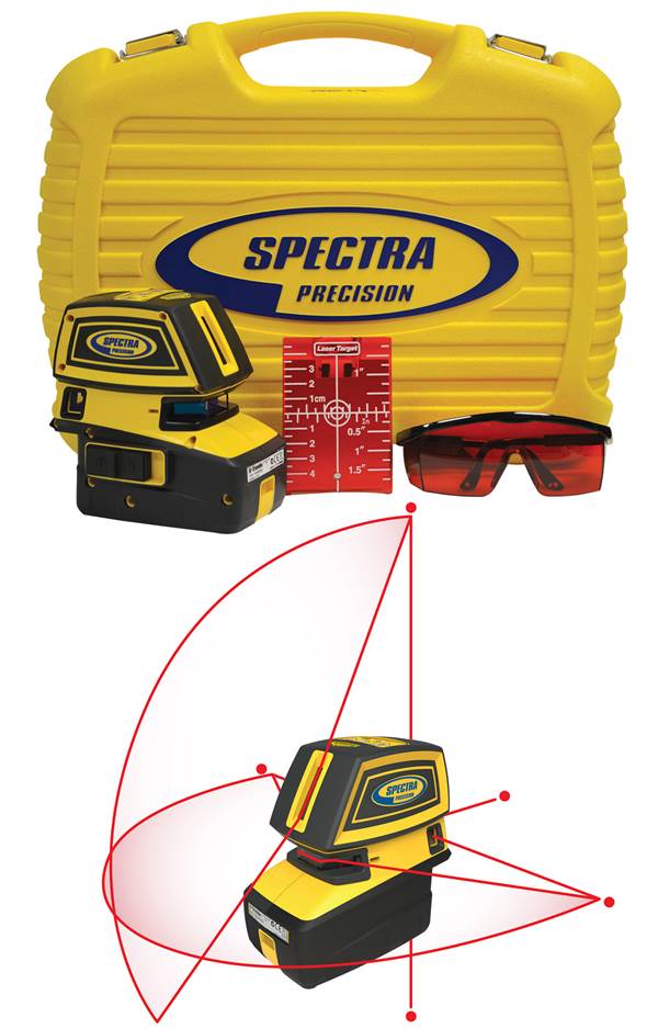 =81= Laser multifuncţional 5.2XL incl. stativ, suport de fixare cu magnet, placă ţintă, baterii, Z120052