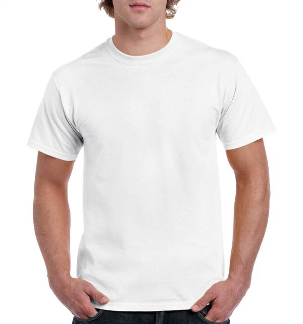 T-Shirt Gildan Heavy bumbac, alb, 170g/m², marime XL, UA12, Z18009WXL