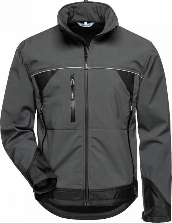 Jachetă Softshell BETA ELYSEE®, gri/negru, Măr. XXL, UA10, Z20002XXL