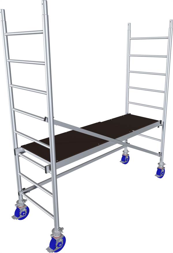 Alu-Rollgerüst KRAUSE® MONTO® PROTEC® Breitaufbau 2,00x0,60m, AH= 2,90m, Z940100