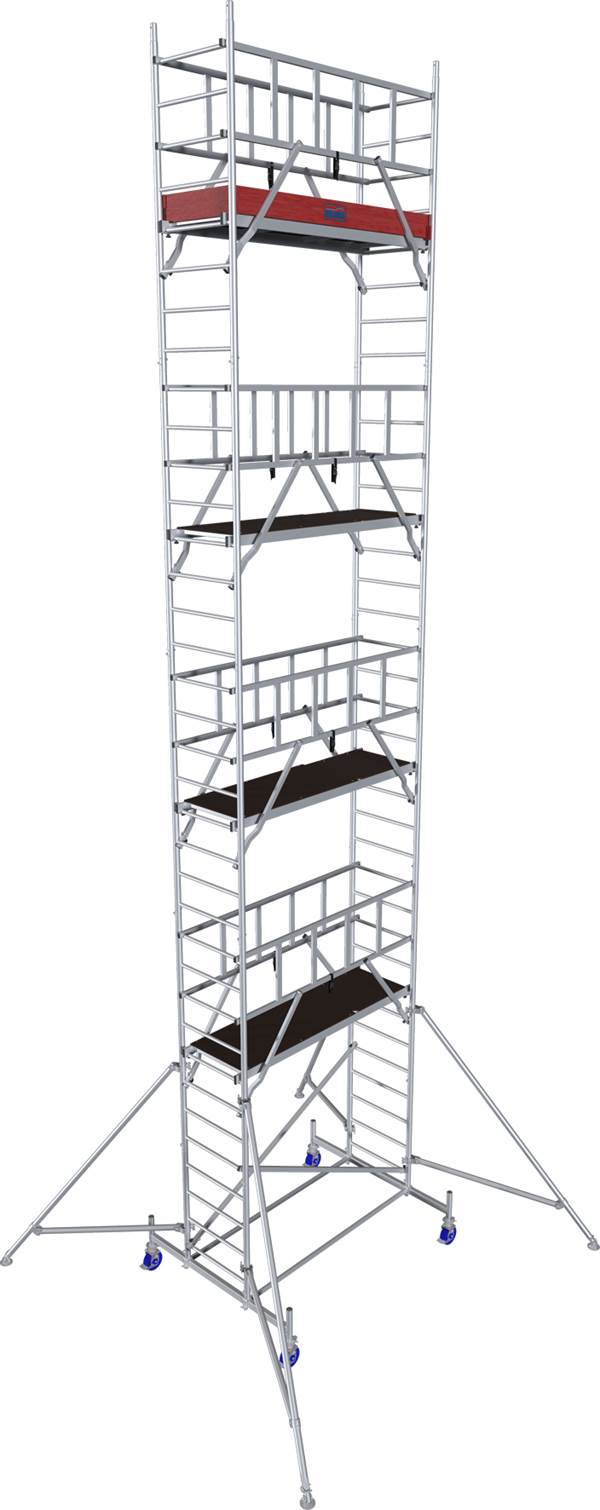 Alu-Rollgerüst KRAUSE® MONTO® PROTEC® Breitaufbau 2,00x0,60m, AH= 10,30m, Z940179
